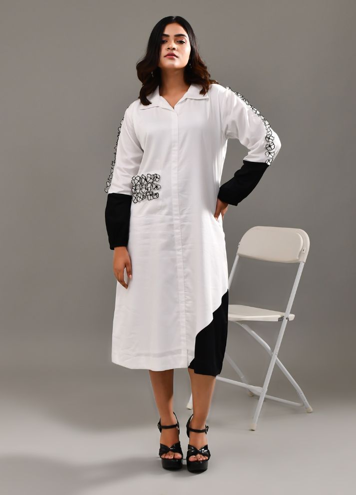 Monotone Bouquet Dress