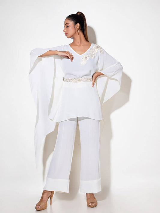 Hi-low Top with embroidered patch
