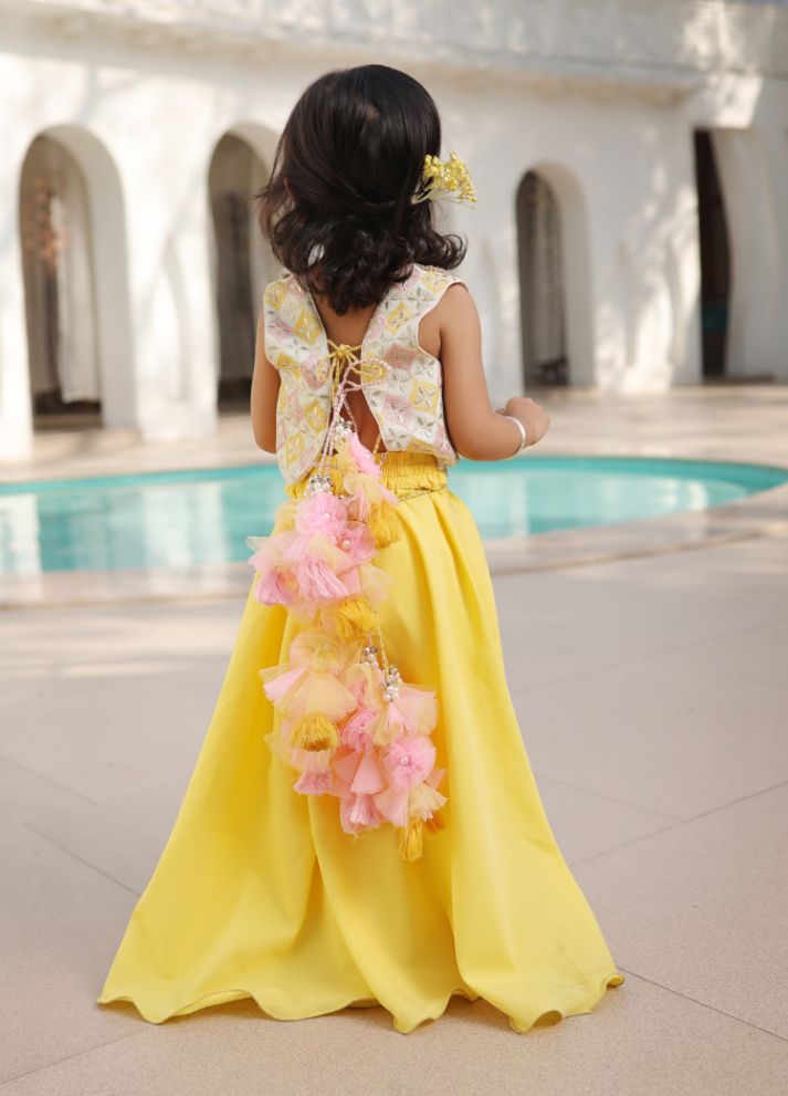 Embroidered Top with Plazzo