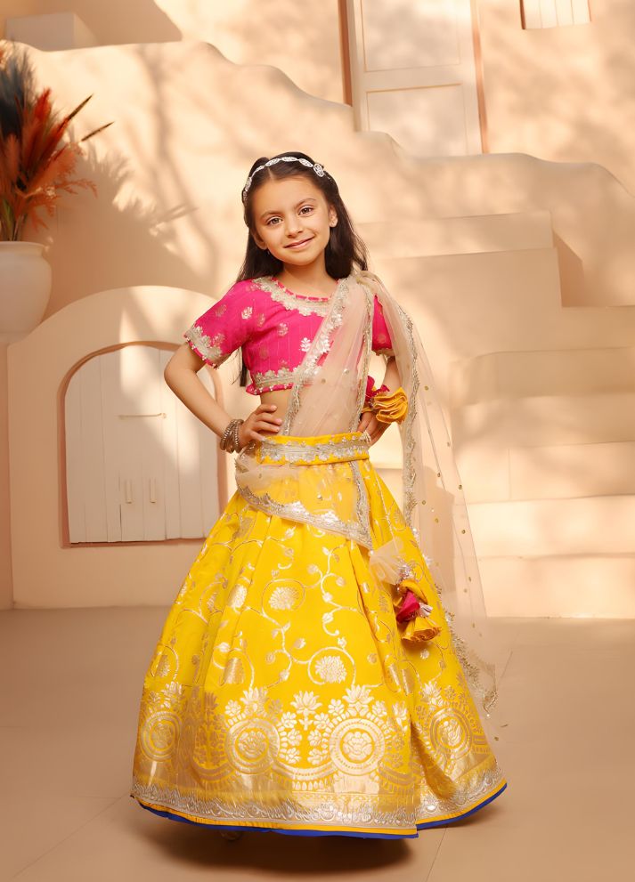 Brocade Choli lehenga Set