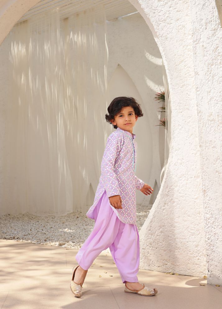 Embroidered Kurta with Salwar