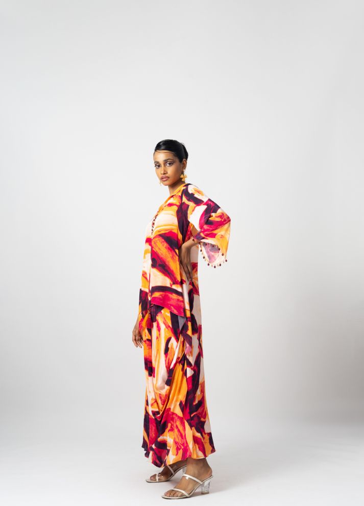 Dhoti Drape Dress