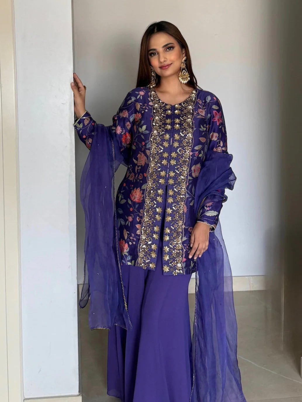 Sharara Set with Embroidery