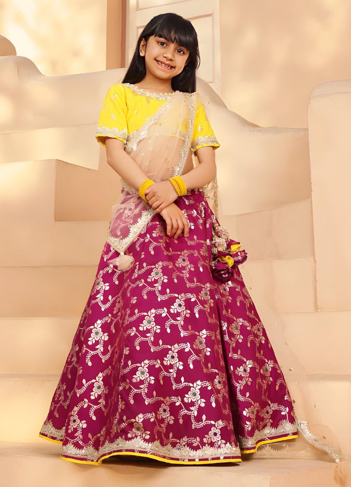 Brocade Choli lehenga Set