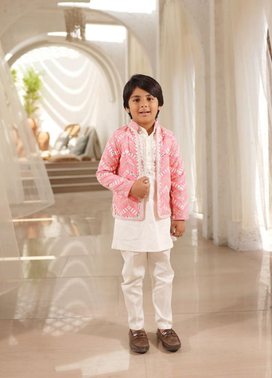 Mirror Embroidered Jacket Set