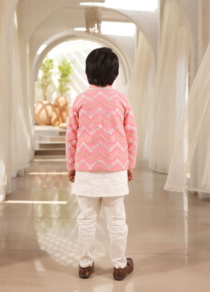 Mirror Embroidered Jacket Set
