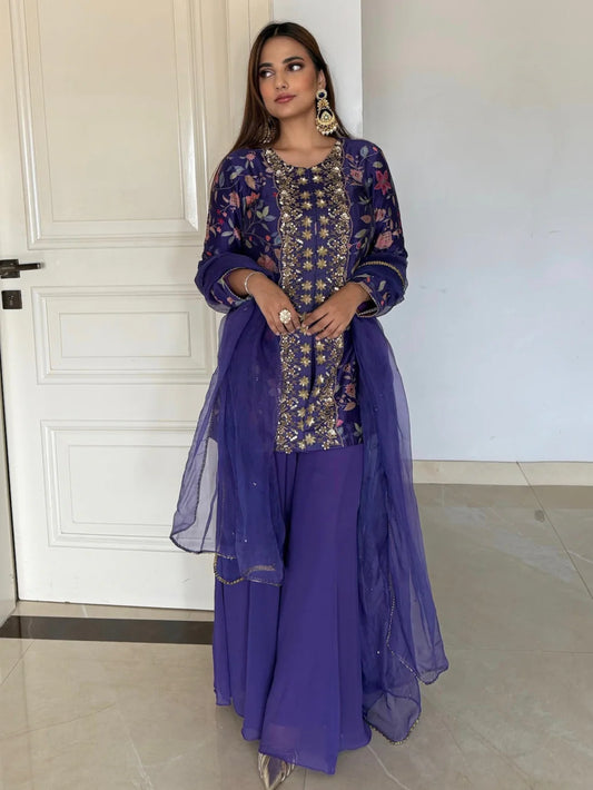 Sharara Set with Embroidery