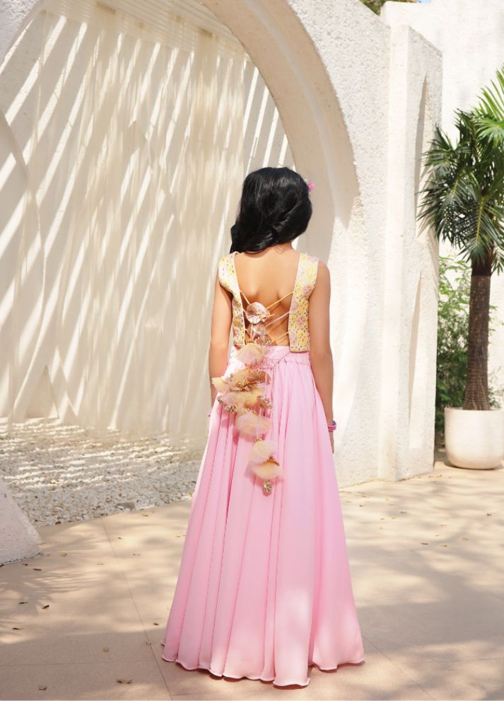 Embroidered Top with Plazzo