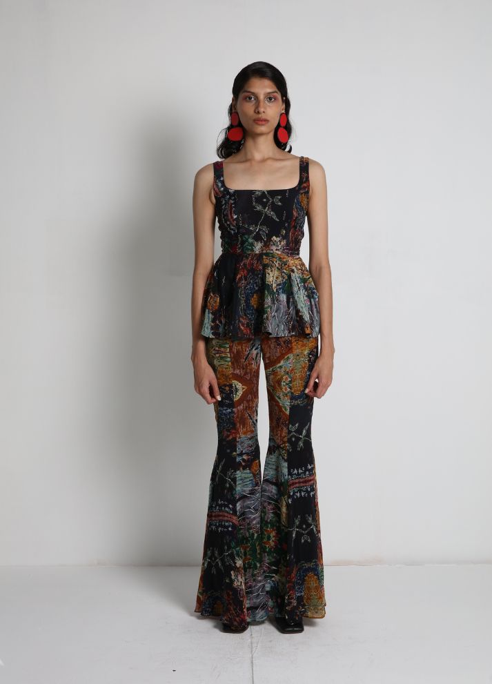 Flared Top with Flared Pants