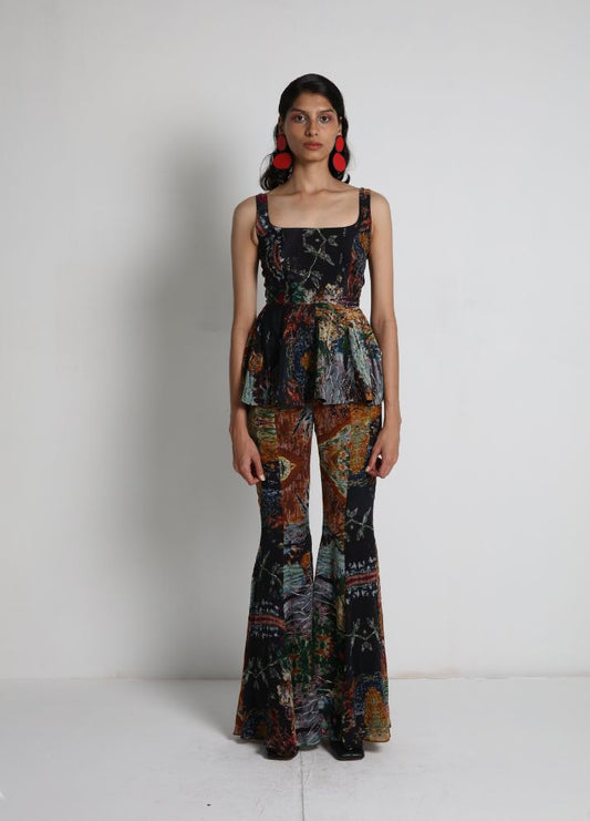 Flared Top with Flared Pants