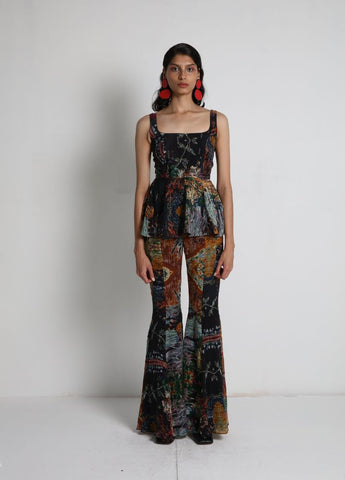 Flared Top with Flared Pants