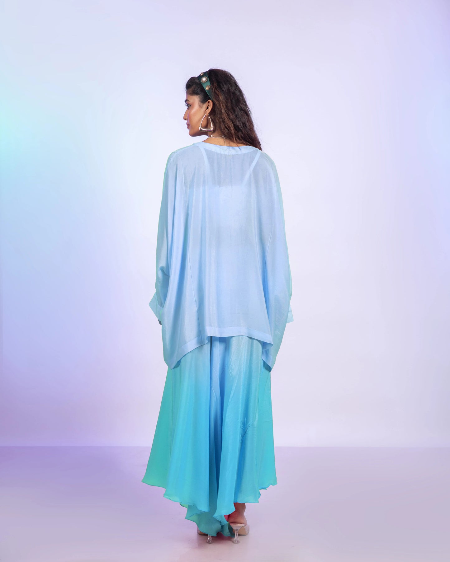 Snowflake Ombre Draped Pant Set