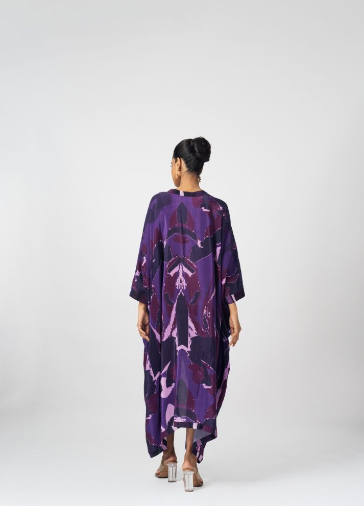 Stripe Collared Kaftan