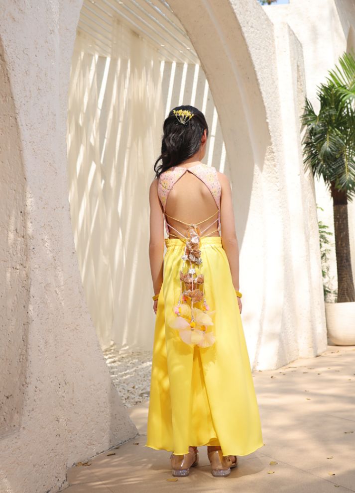 Embroidered Top with Plazzo