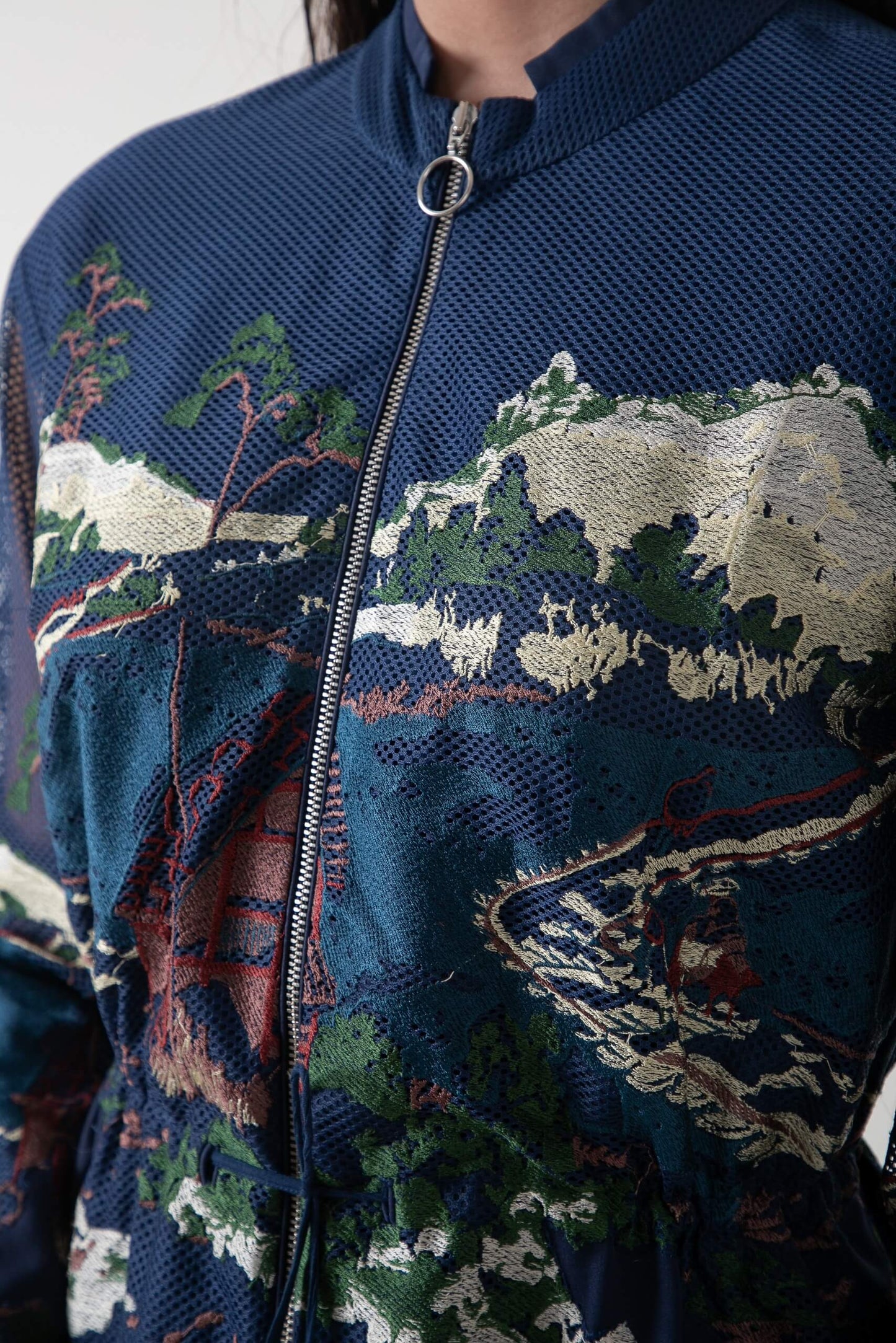 Crest applique Long Dress