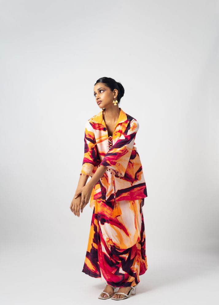 Dhoti Drape Dress