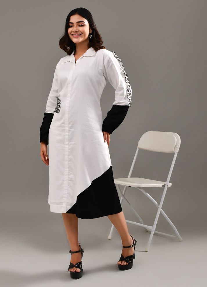 Monotone Bouquet Dress