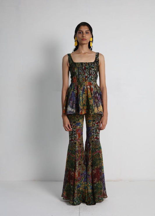 Flared Top with Flared Pants