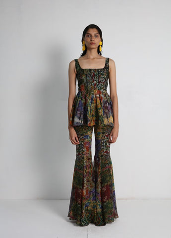 Flared Top with Flared Pants