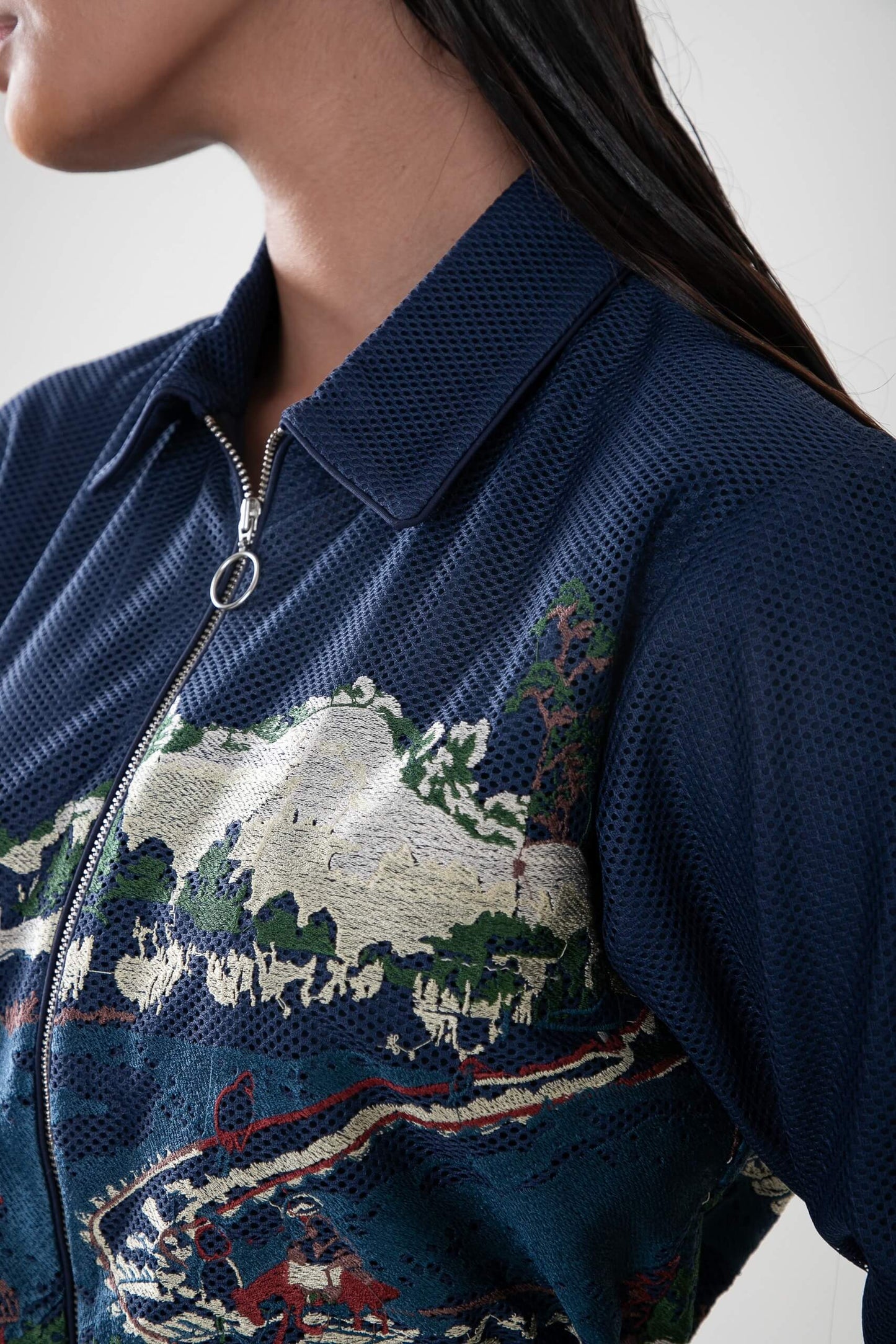 Crest Applique Short Dress