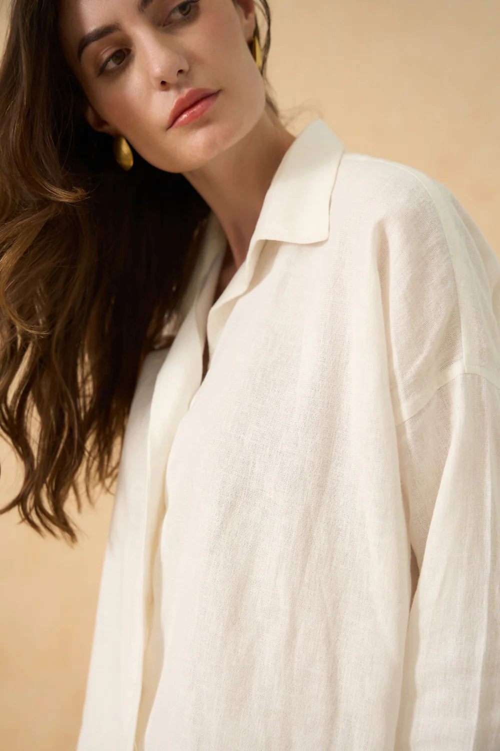 Coconut Veil Pure Linen Shirt