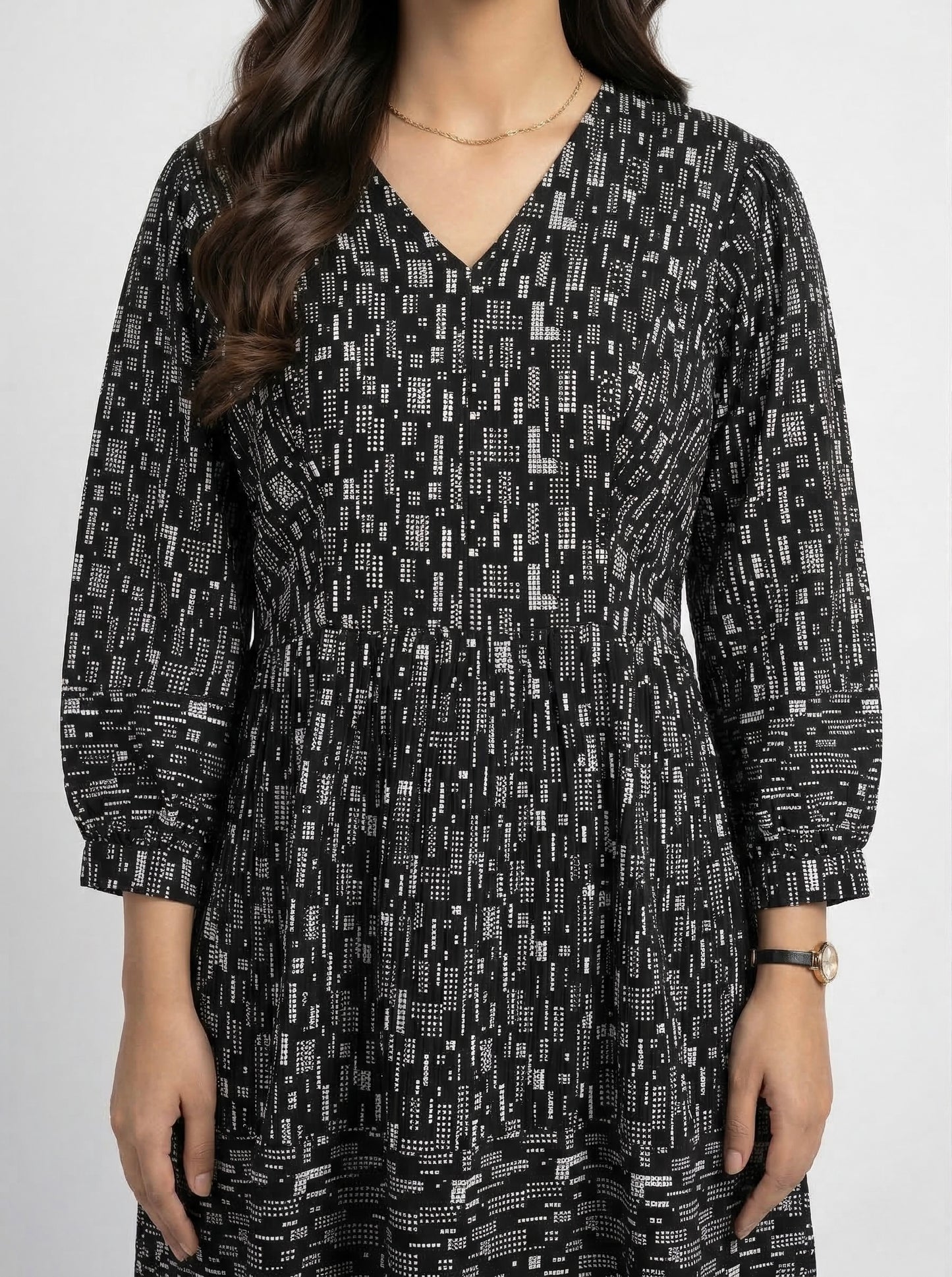 Black 3Q Sleeve Co-Ord