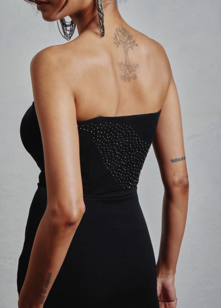 Ice-Embellished Sassy Gown