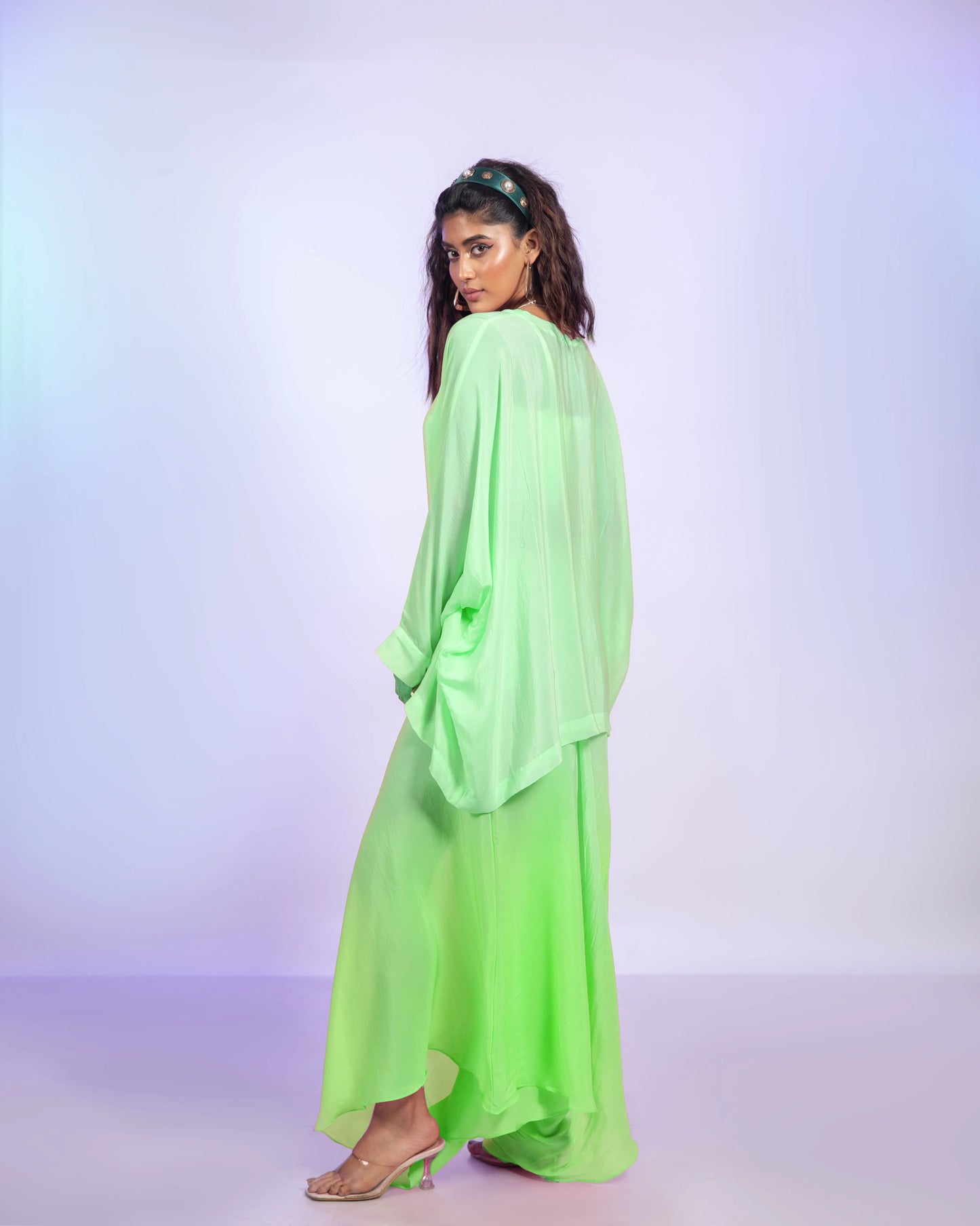 Citrus Zest Draped Pant Set