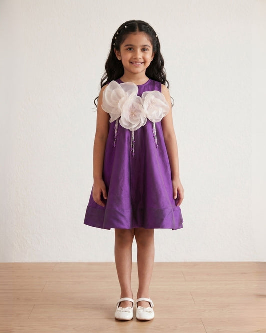 Purple Organza Frock