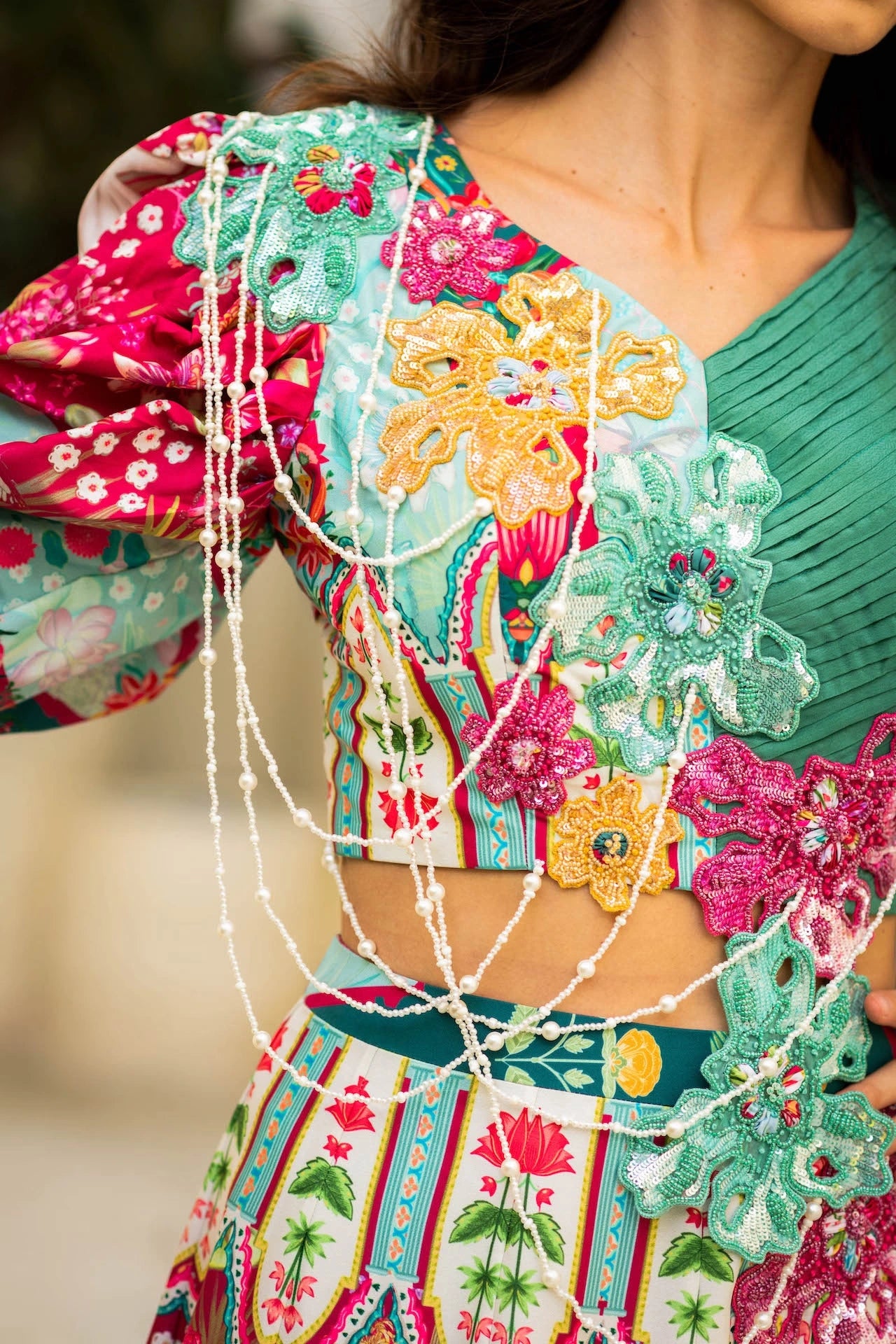 Embroidered Fusion Set