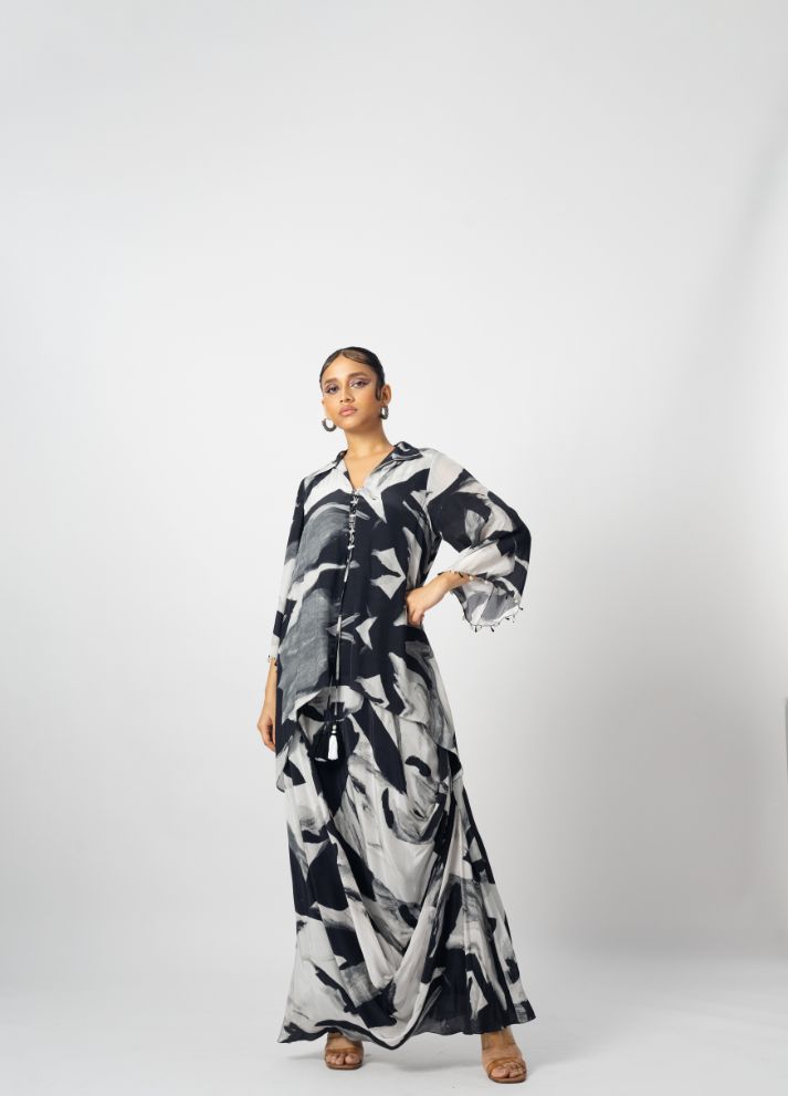 Dhoti Drape Dress