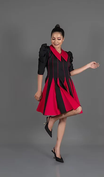 Black Pink Kali Dress