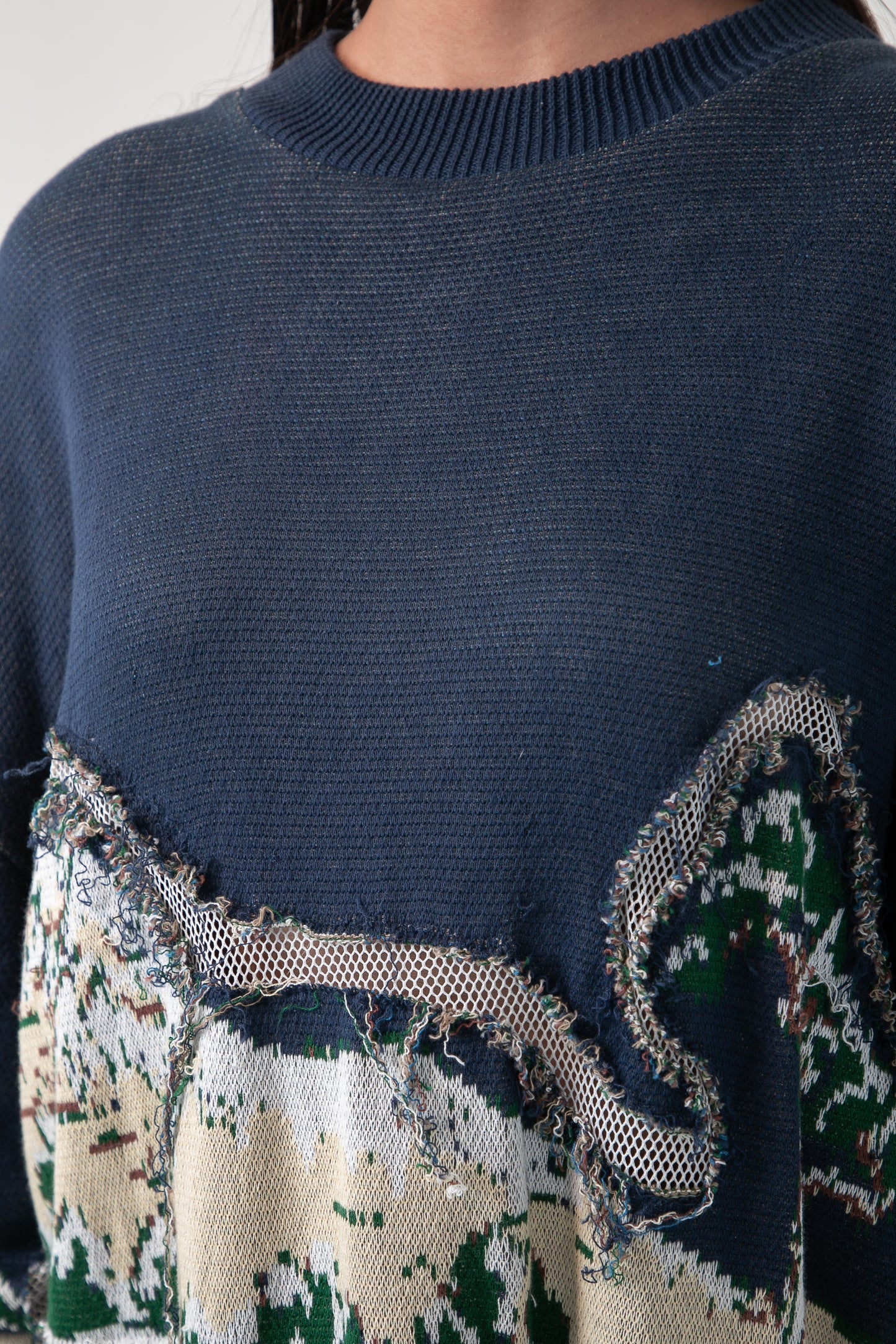 Broken Wave Deconstructed Sweater Dress