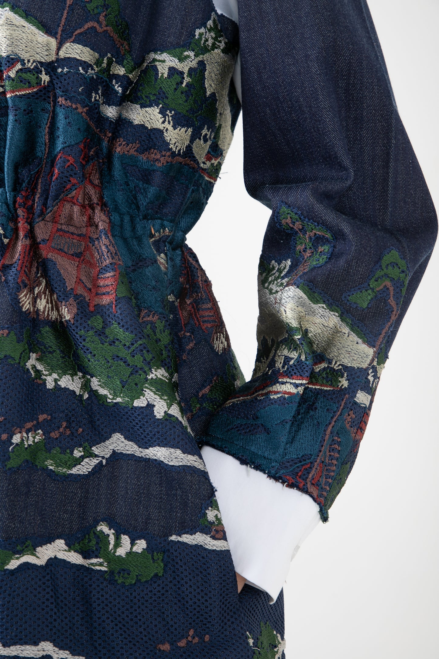 Indigo Wavecraft deconstructed short dress