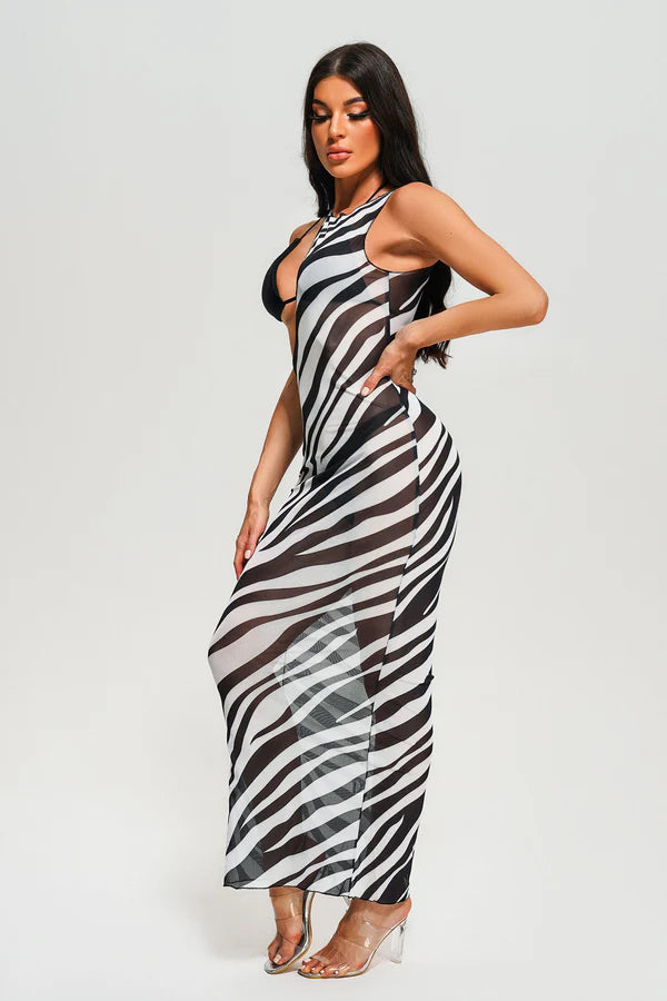 Ava Zebra Maxi Beach Cove