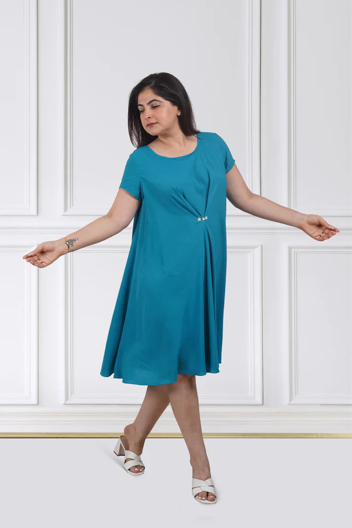 Azure Bloom Dress