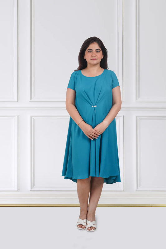 Azure Bloom Dress