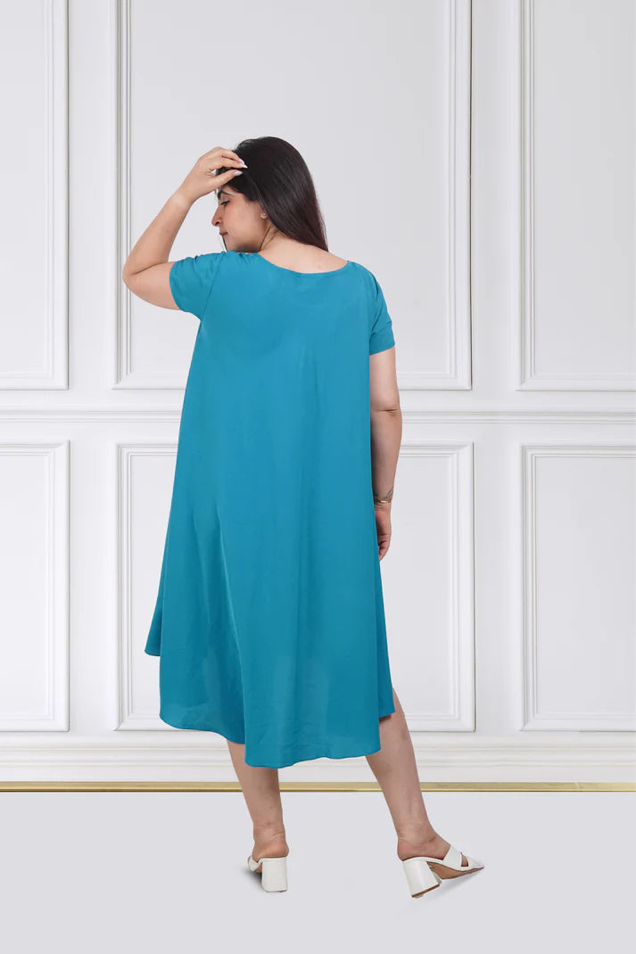 Azure Bloom Dress