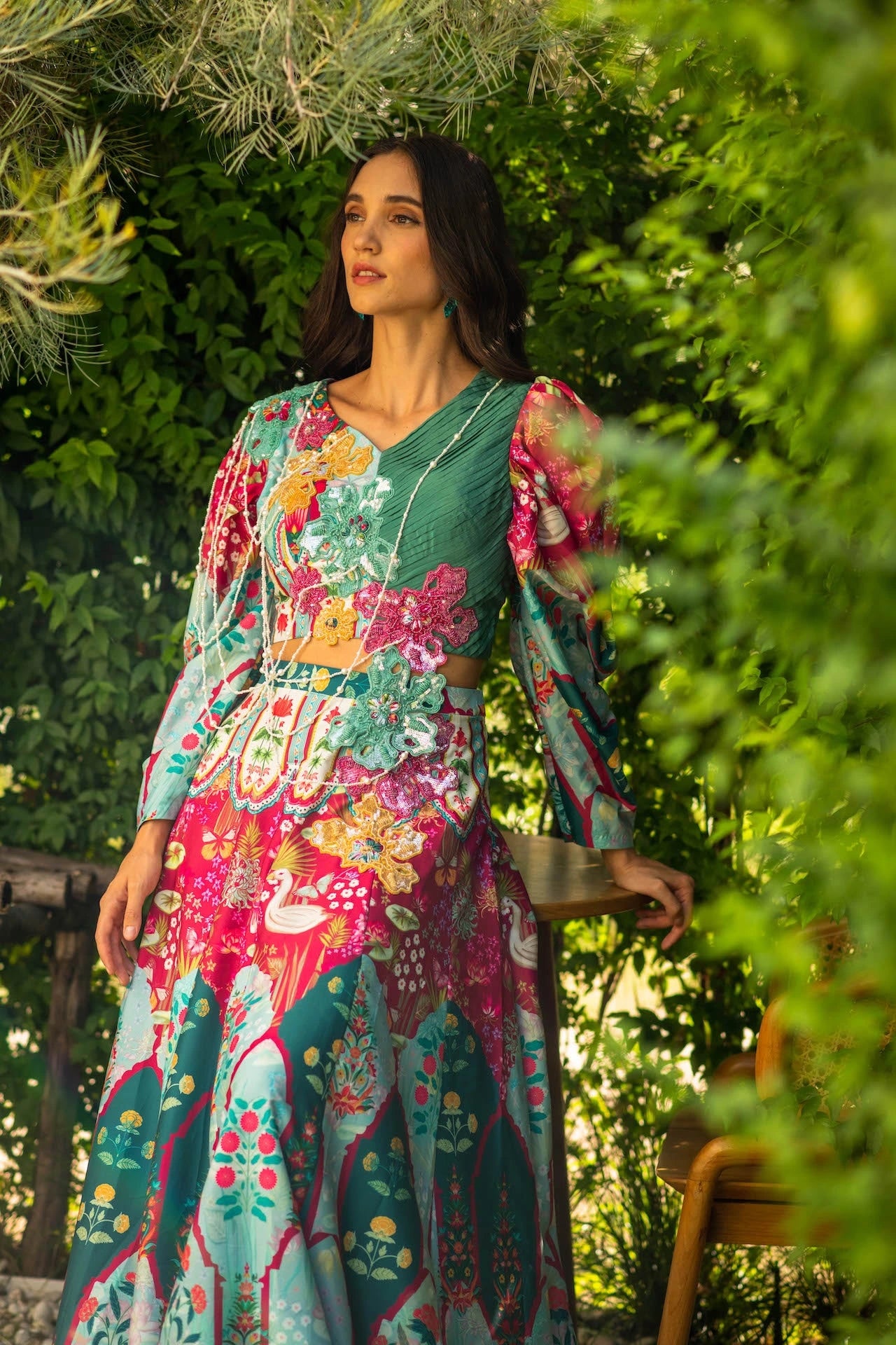 Embroidered Fusion Set