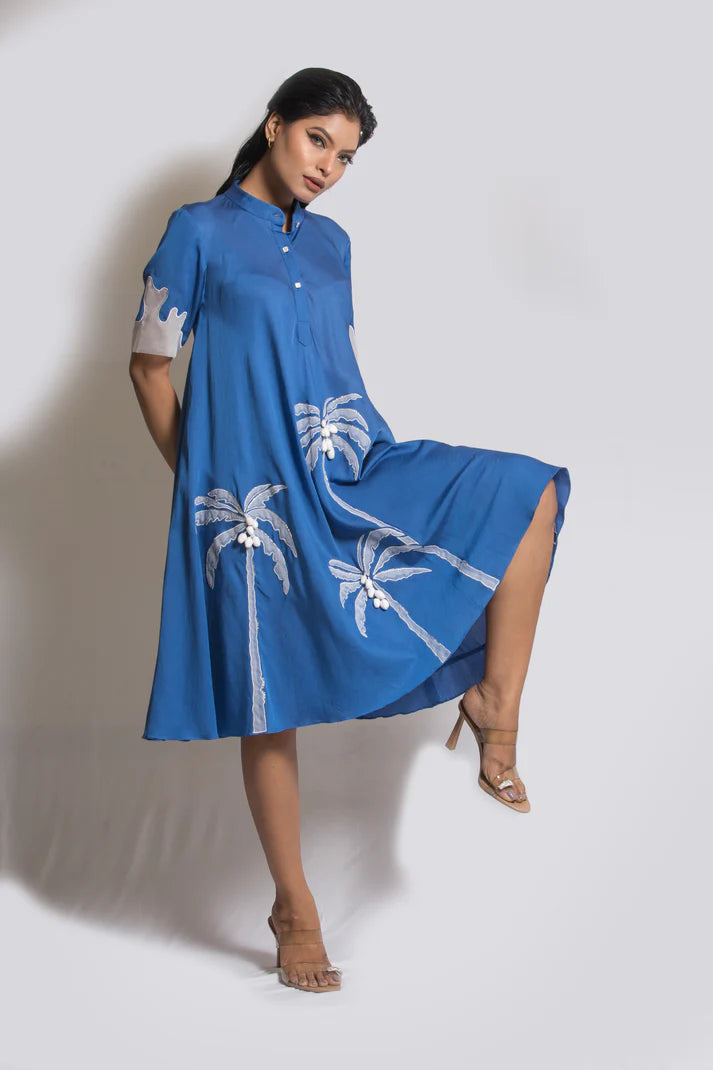 Beach Day A Line Dress