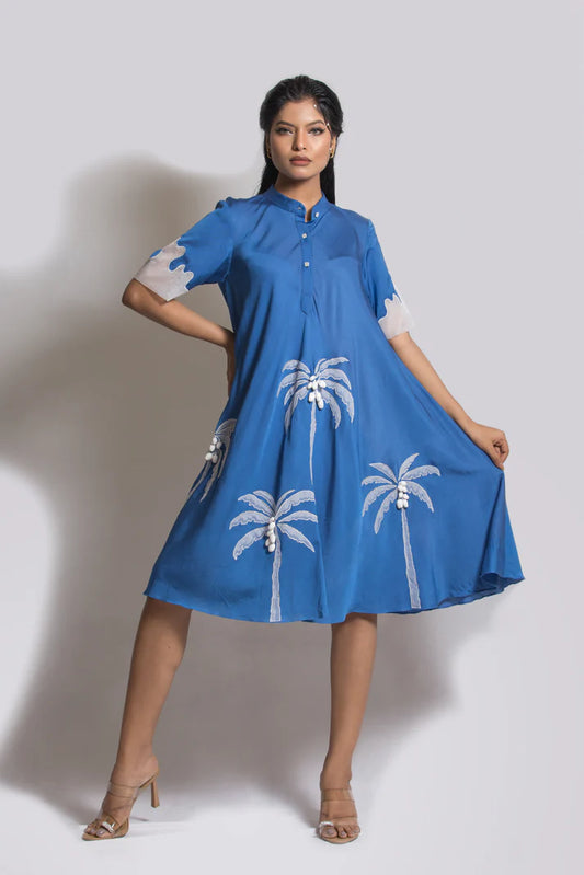 Beach Day A Line Dress