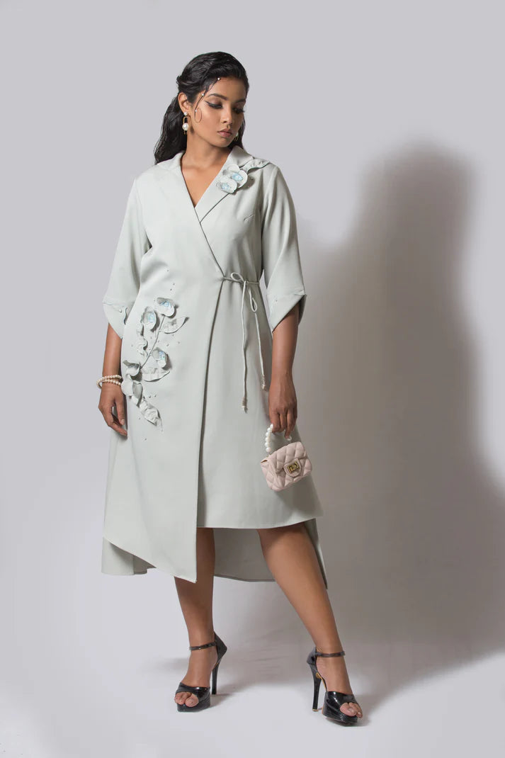 Blazer Tie up Dress