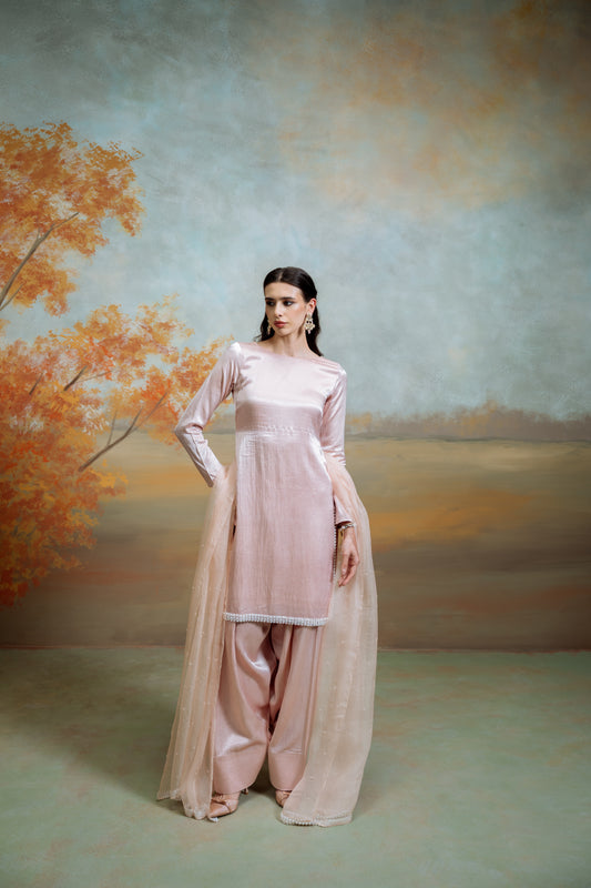 Blush Pearl Farsi Suit Set