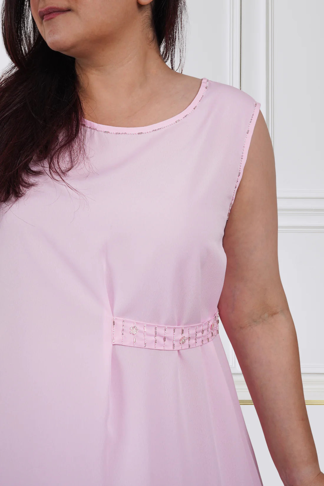 Blush Cascade Dress