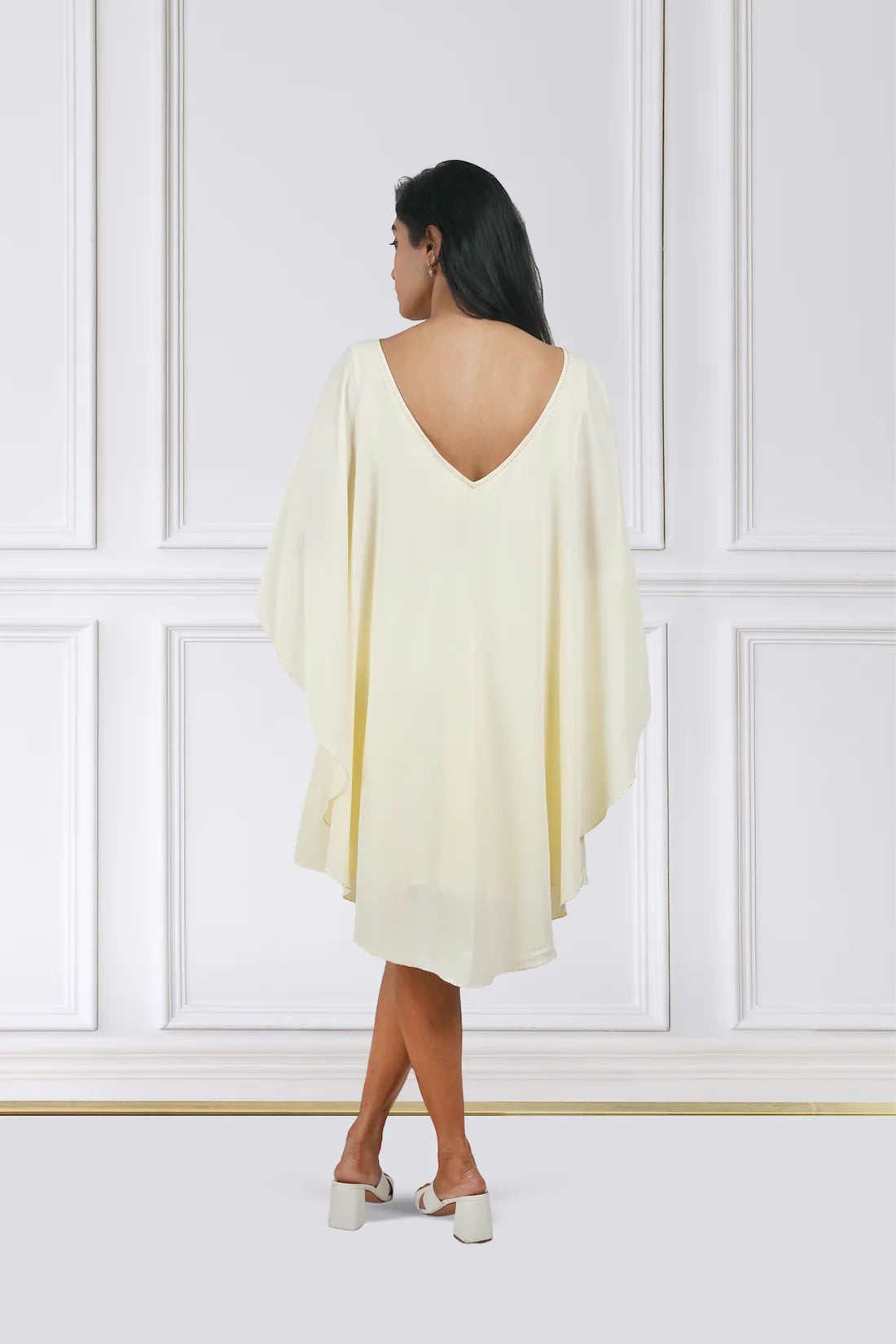 Buttercream Cape Dress
