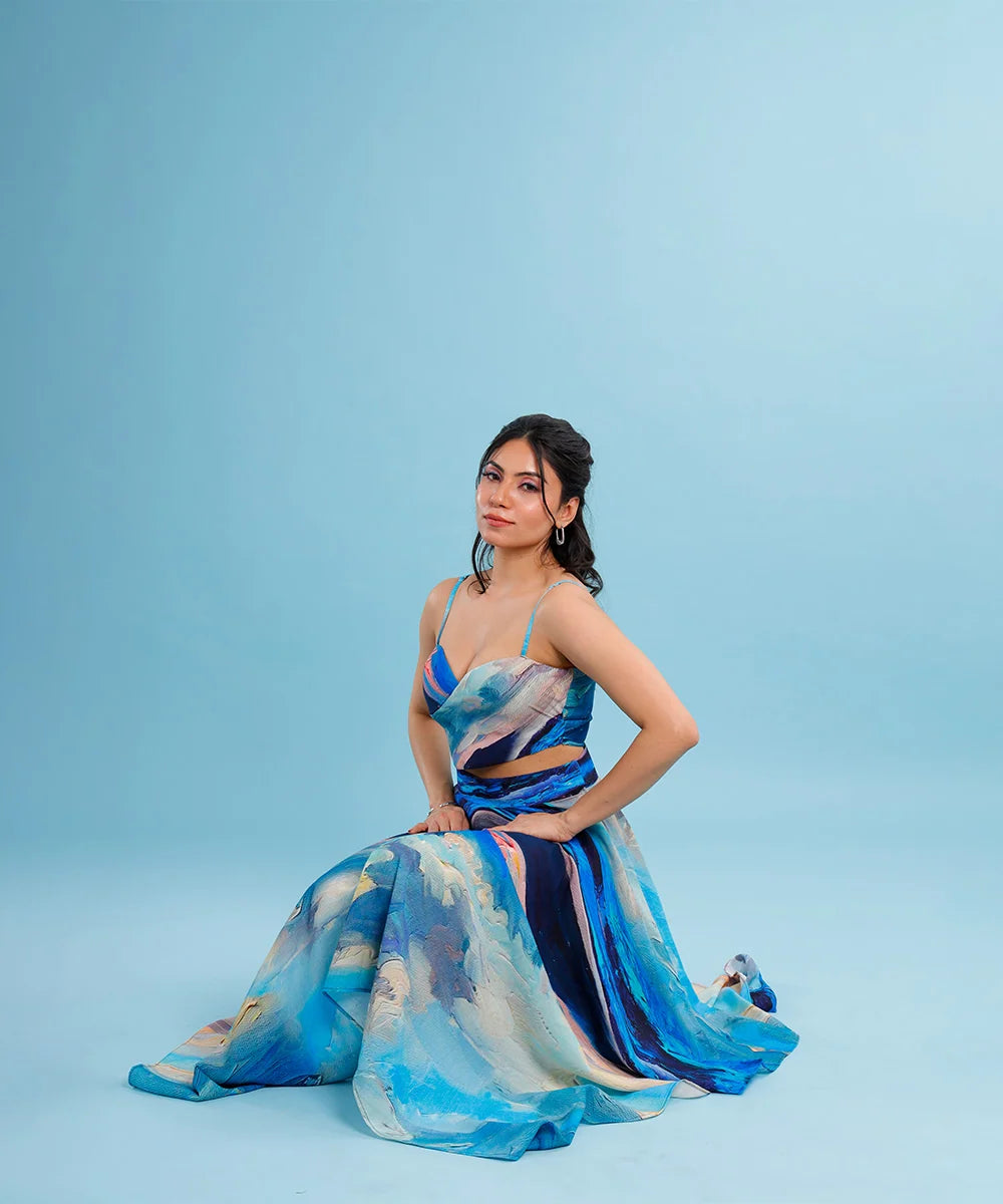 Celesté Bustier and Handkerchief Skirt