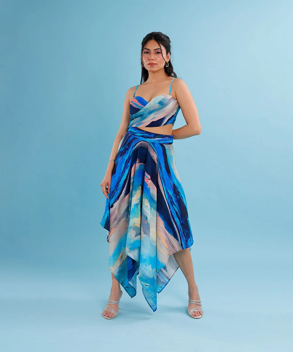Celesté Bustier and Handkerchief Skirt