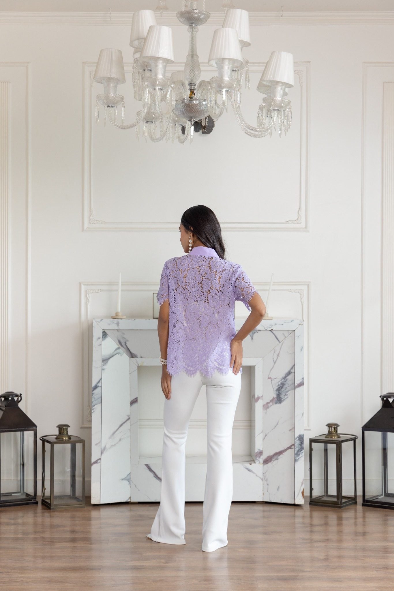 Lavender Full Lace Top