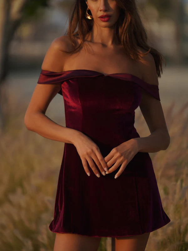 Crimson Allure Mini Dress