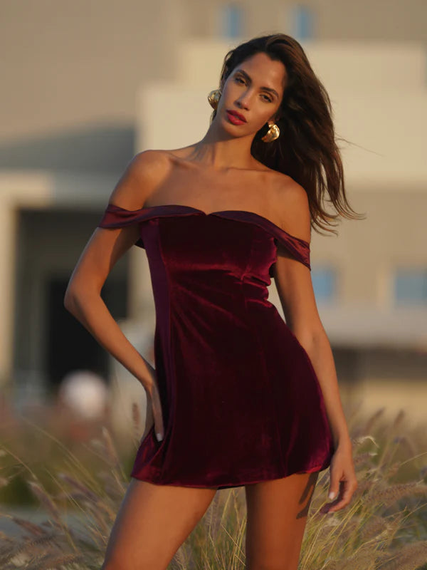Crimson Allure Mini Dress